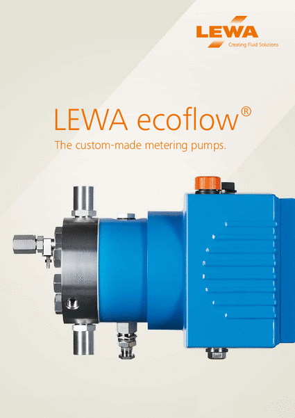 LEWA ecoflow custom-made metering pumps (EN)