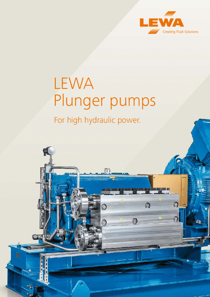 LEWA plunger pumps (EN)