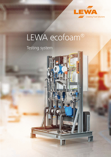 LEWA ecofoam testing system (EN)