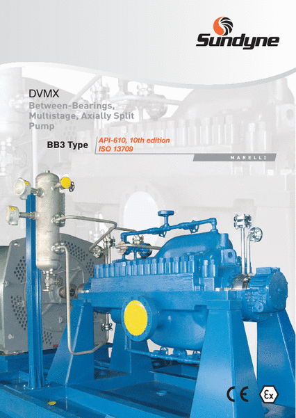 Marelli multistage axially split pump DVMX